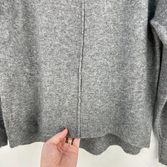 Lou & Grey Sweater Womens Small Gray‎ Crew Neck Long Sleeve Stretch Heather Cozy - Picture 5 of 8